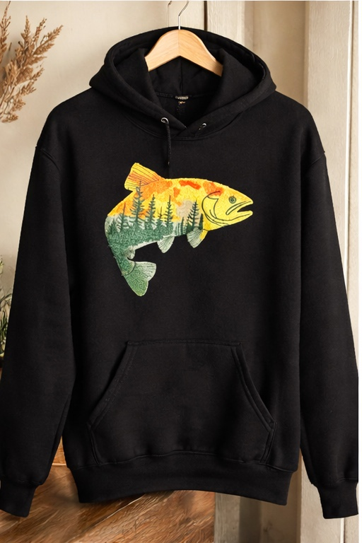 Outdoors Fish Hoodie