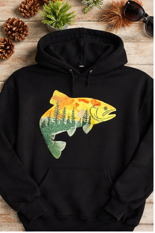 Outdoors Fish Hoodie