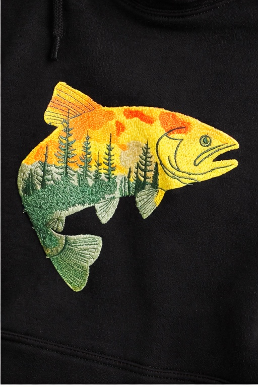 Outdoors Fish Hoodie
